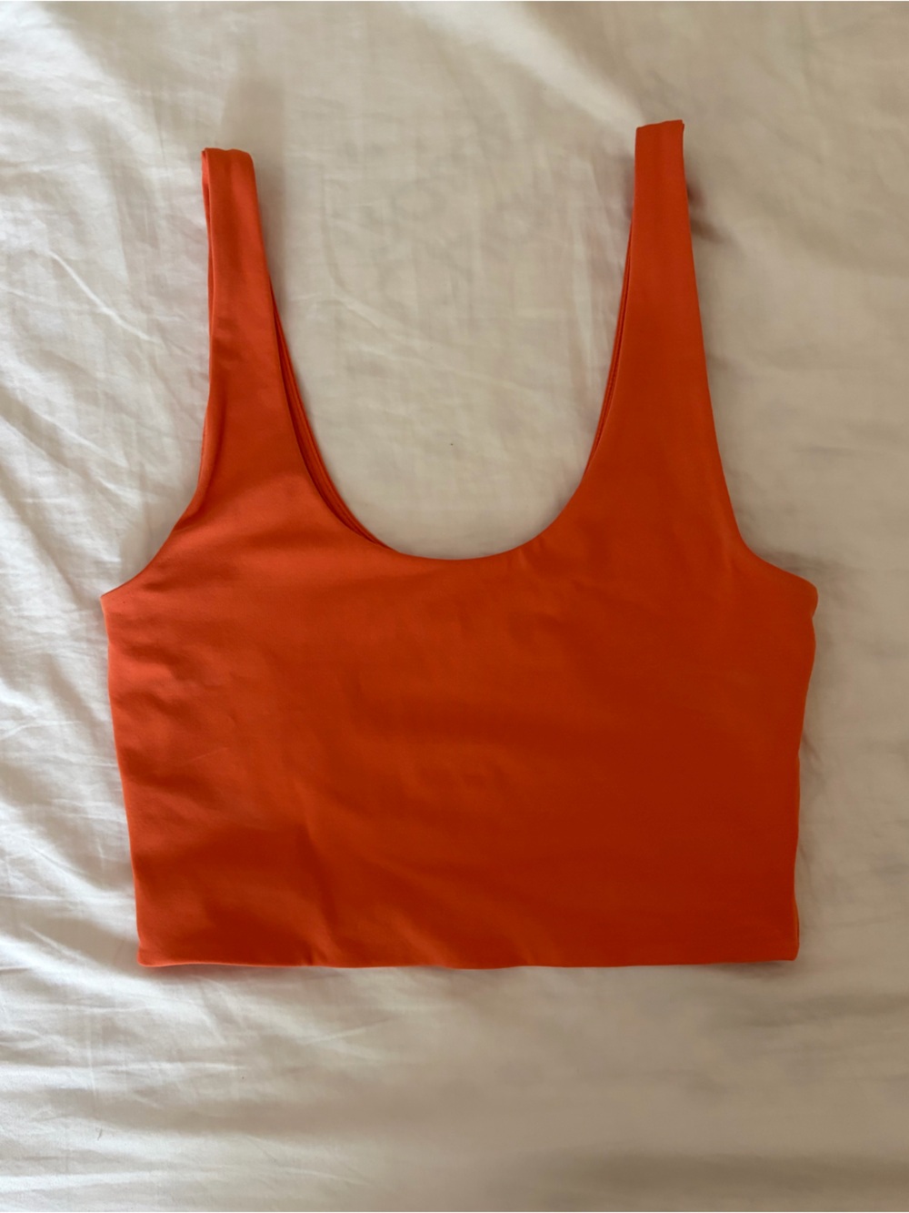 Babaton Women's Scoop Neck Cropped Tank Top - Orange